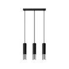 Pendente Slim Luxo Tubular Bicolor  Moderno P/3 Dicroicas  -