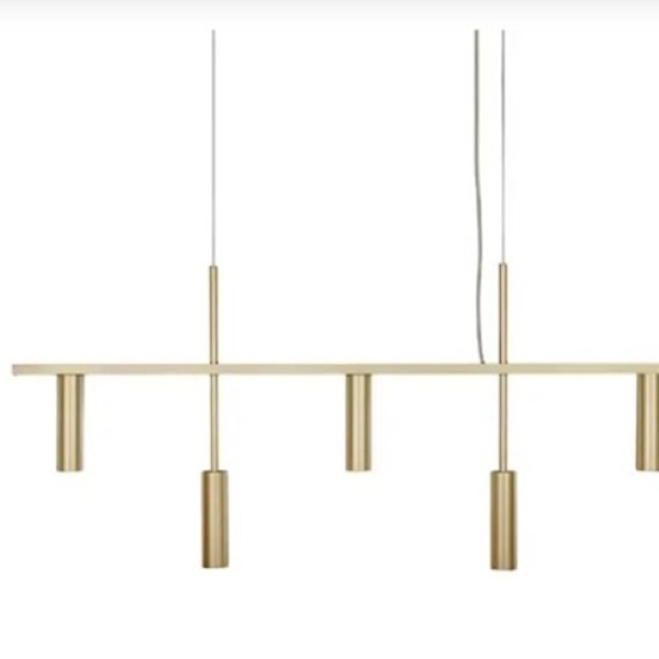 Pendente Slim Moderna Minimalista P/5 Mini Dicroicas Prelúdio