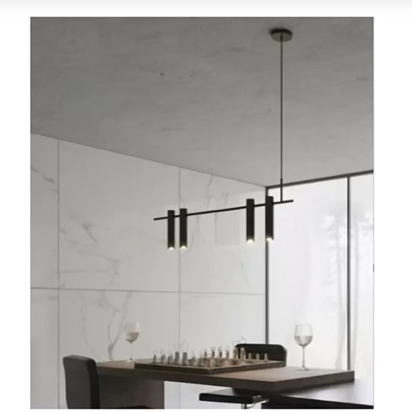 Pendente Slim Moderno Linear Minimalista P/5 Mini Dicroicas C