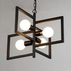 Pendente Slim Moderno Metálico Geométrico Est. Industrial P/4