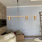 Pendente Slim Moderno Minimalista P/3 Dicroicas- Tubo Horizon