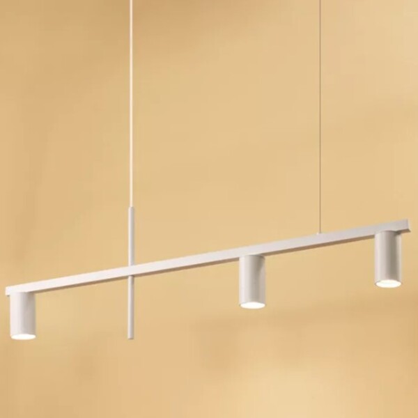 Pendente Slim Moderno Minimalista P/3 Dicroicas- Tubo Horizon