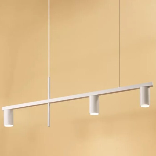 Pendente Slim Moderno Minimalista P/3 Dicroicas- Tubo Horizon