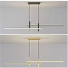 Pendente Slim Moderno Minimalista Perfis Led Integrado + 2 Mi