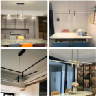 Pendente Slim Moderno Minimalista Perfis Led Integrado + 2 Mi