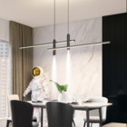 Pendente Slim Moderno Minimalista Perfis Led Integrado + 2 Mi