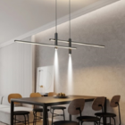 Pendente Slim Moderno Minimalista Perfis Led Integrado + 2 Mi