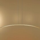 Pendente Slim Moderno Perfil Curvo Led Integrado 1,20m - Preto