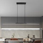 Pendente Slim Moderno Perfil Linear Led Integrado 1,00m - Pre