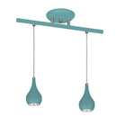 Pendente Sobrepor 5512 P/ 2 Lâmp Gu10 - Azul - Mm Iluminação