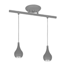 Pendente Sobrepor 5512 P/ 2 Lâmp Gu10 - Prata - Mm Iluminação