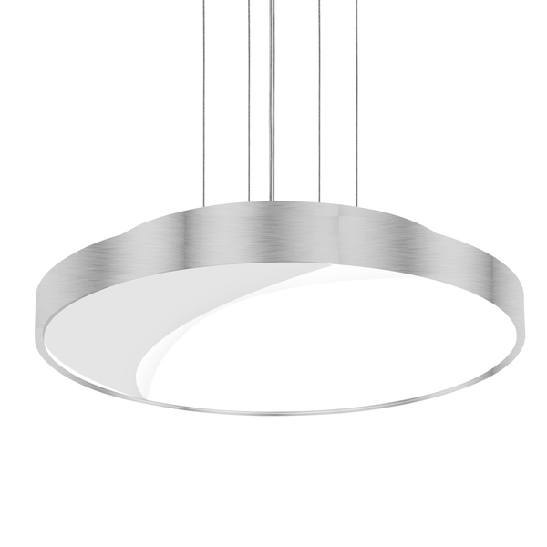 Pendente Sobrepor Redondo 7652 P/ 3 Lâmp E27 Escovado  - Mm I