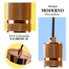 Pendente Socket Soquete Vintage Retrô Cobre Bella Para 1 Lâmp