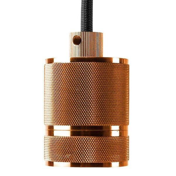 Pendente Socket Soquete Vintage Retrô Cobre Bella Para 1 Lâmp