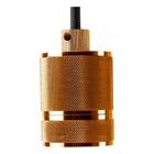 Pendente Socket Soquete Vintage Retrô Dourado Bella Para 1 Lâ