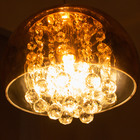 Pendente Soho cobre transparente Bella 22x12cm 1xG9 pd007co S