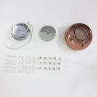 Pendente Soho cobre transparente Bella 22x12cm 1xG9 pd007co S