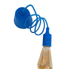 Pendente Soquete 1e27 Silicone Azul