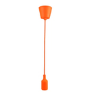 Pendente Soquete 1e27 Silicone Laranja