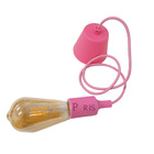 Pendente Soquete 1e27 Silicone Rosa