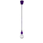 Pendente Soquete 1e27 Silicone Roxo