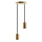 Pendente Soquete Copinho E27 Dourado Duplo