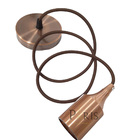 Pendente Soquete E27 Alumínio Liso Bronze