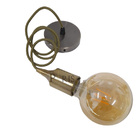 Pendente Soquete E27 Alumínio Liso Bronze Verde