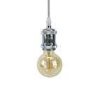 Pendente Soquete E27 Cromado 150cm