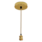 Pendente Soquete E27 Dourado 150cm