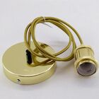 Pendente Soquete E27 Dourado 150cm