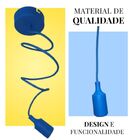 Pendente Soquete Em Silicone Azul