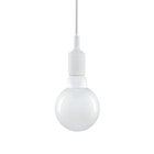 Pendente Soquete Em Silicone Branco
