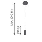 Pendente Soquete Infinite Prelúdio Bronze