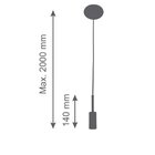 Pendente Soquete Infinite Prelúdio Dourado