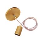 Pendente Soquete Na Cor Dourado Para 1 Lâmpada E27 - Hunter T