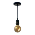 Pendente Soquete Retrô Industrial E27 Preto