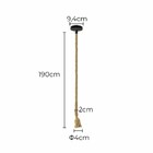 Pendente Soquete Rustico De Corda 1xe27 Lpcr21 St2972