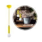 Pendente Soquete Tubo Amarelo C/ Cabo De Corda P/ E27 Ds2023l