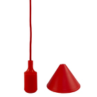 Pendente Soquete Vermelho 1e27 Ds2320 Delis