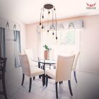 Pendente Spider Preto e Cobre para 8 Lâmpadas E27