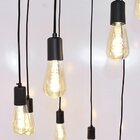 Pendente Spider Preto e Cobre para 8 Lâmpadas E27