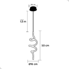 Pendente Spin 2020/50 Bivolt 3000K 118 SL Iluminação Preto