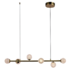 Pendente Spirit Dourado 92cm Led 18w 3000k Bivolt Hm025 Bella