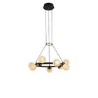 Pendente Spirit Dourado / Preto E Transparente (d)60cm (a)15c