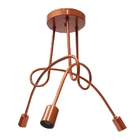 Pendente Sputnik Assimétrico 3 Lâmpadas Cobre