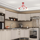 Pendente Sputnik Assimétrico 3 Lâmpadas Preto