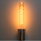 Pendente Sputnik Atom Preto com Cobre + 12 Lampadas Filamento