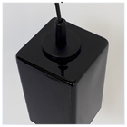 Pendente Square Com Vidro Preto