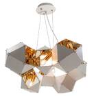 Pendente Starlux Branco E Ouro P/ 8 Lâmpadas E14 St1846